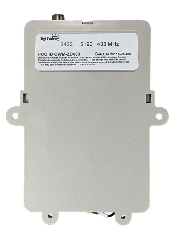Digi-Code DC-3433 433Mhz Commercial 3 Channel Receiver with 2 N\O Relays and 1 N\C Relay - Image 3